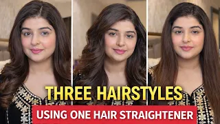 Sirf 1 Straightener Se 3 Hairstyles | Easy Step-by-Step Tutorial Shilpa Khatwani