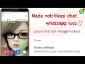 Download Lagu Cara mengubah notifikasi pesan whatsapp menjadi lucu dan menggemaskan🐰
