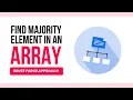 Majority Element in an Array Brute Force Approach Coding Interview Q A