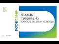 13 Cascade delete in MongoDB KodeCamp 1 0 Training Session