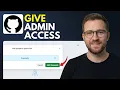 How to give admin access to GitHub Step By Step 2026