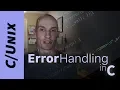 Handling Errors in perror strerror errno