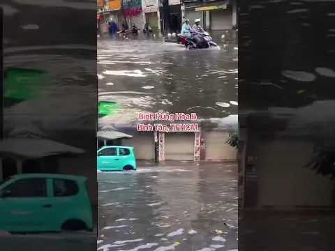 mưa chiều 12/10 2026 làm nhiều nơi tại tp. HCM chưa thoát nước kiệp