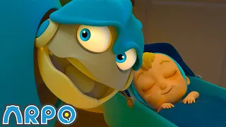SHHH Don’t Wake the BABY! 😴 | Arpo's Halloween Special - Trick or Treat | Educational Kids Videos