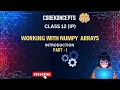 Working with Numpy