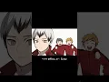 They behave good infront of only Kita🤭😂|| #haikyuu#cute#anime#animeart#kita#atsumu#osamu[©®koooa_27]