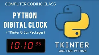 Digital Clock Using Python Digital Clock in Python Digital Clock Using Tkinter Python