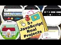 6 JavaScript Projects You MUST Build HTML CSS JS Nodejs MongoDB Basic to Advance Projects