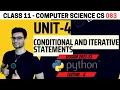 Class 11 Flow of Control Conditional Iterative Statements COMPUTER SCIENCE 083 CBSE