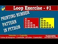 Printing Number in Right Triangle Shape Python Print Pattern Learn Python Programming Python