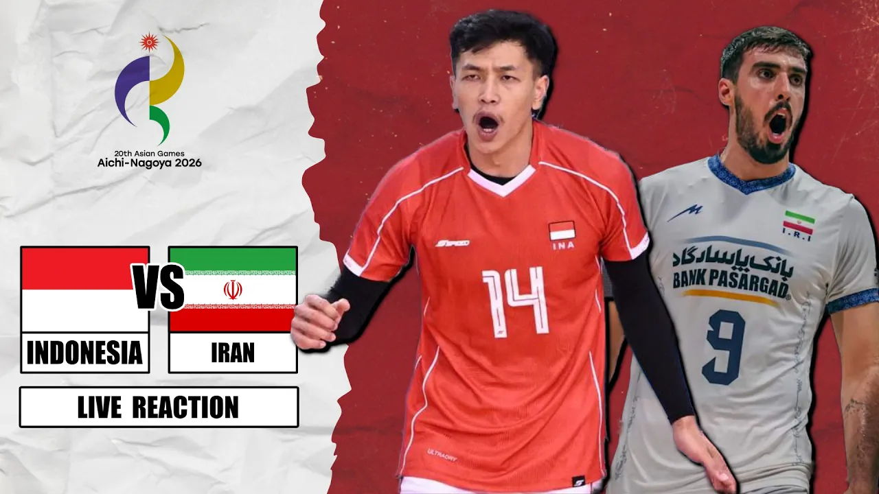 🔴 INDONESIA VS IRAN, Men's Volleyball Asian Games 2026 Live Reaction 2026-09-29 07:24
