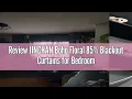 Review JINCHAN Boho Floral 85 Blackout Curtains for Bedroom 2 Panels Mid Century Bohemian Room Dark