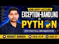 Exception Handling in Python Class 12 One Shot CBSE Computer Science 083