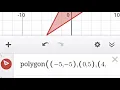 How to use polygon function on desmos