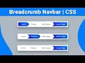 Master Breadcrumb Navigation with CSS Build a Sleek Responsive Menu Bar MZCode01