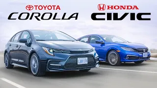 Download Battle of the Best Selling Cars - 2020 Honda Civic vs Toyota Corolla MP3