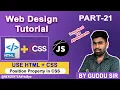 Ch - 21 Position Property in CSS A Complete Guide to Static Relative Absolute Fixed Sticky