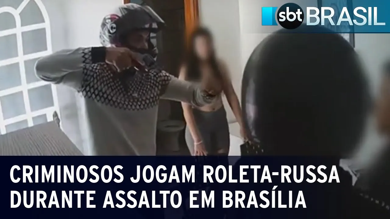 Criminosos jogam roleta-russa durante assalto em Brasília | SBT Brasil (27/07/23)