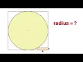 Find the length of the radius