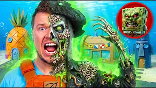 I Was Bit By Deadly Ghost From SpongeBob! In My Cardboard Bikini Bottom! Will I Live?