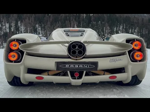 Download MP3 NEW Pagani Utopia in St.Moritz on The I.C.E (2024) Start Up \u0026 Nice V12 Sound!