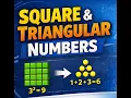 Class 6 Maths Square Numbers and Triangular Numbers Explained