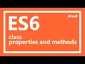 ES6 tutorial javascript class properties and methods in Hindi