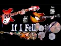 Download Lagu If I Fell | Guitars, Bass \u0026 Drums w/ Chords \u0026 Lyrics | Instrumental Cover