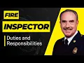 Fire Inspector Duties and Responsibilities