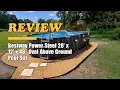 Bestway Power Steel 20 x 12 x 48 Oval Metal Frame Above Ground Outdoor Swimming Pool Review 2025