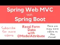 Spring Web C 10 Read Form Data with ModelAttribute