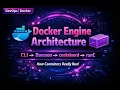 Docker Engine Architecture Explained Docker CLI Daemon containerd runC DevOps