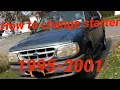 How to change starter on Explorer