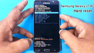 Samsung J7 2016 Hard Reset