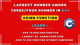 How to Find the Greatest of Four Numbers in C Using Functions