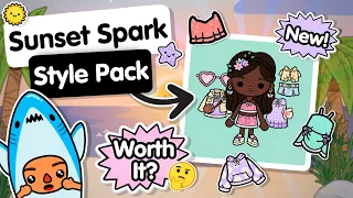 Sunset Spark Style Pack Review!? ☀️ | Toca Boca World (OUT NOW!) Toca Boca 