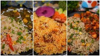 4 Types Of Veg Rice Recipe