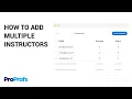 How to Add Multiple Instructors in Your LMS