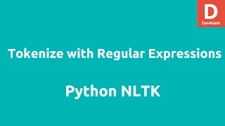 Tokenizing using Regular Expression Python NLTK