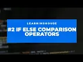 Learn JavaScript - Full Course for Beginners If else comparison operators Free Online Course