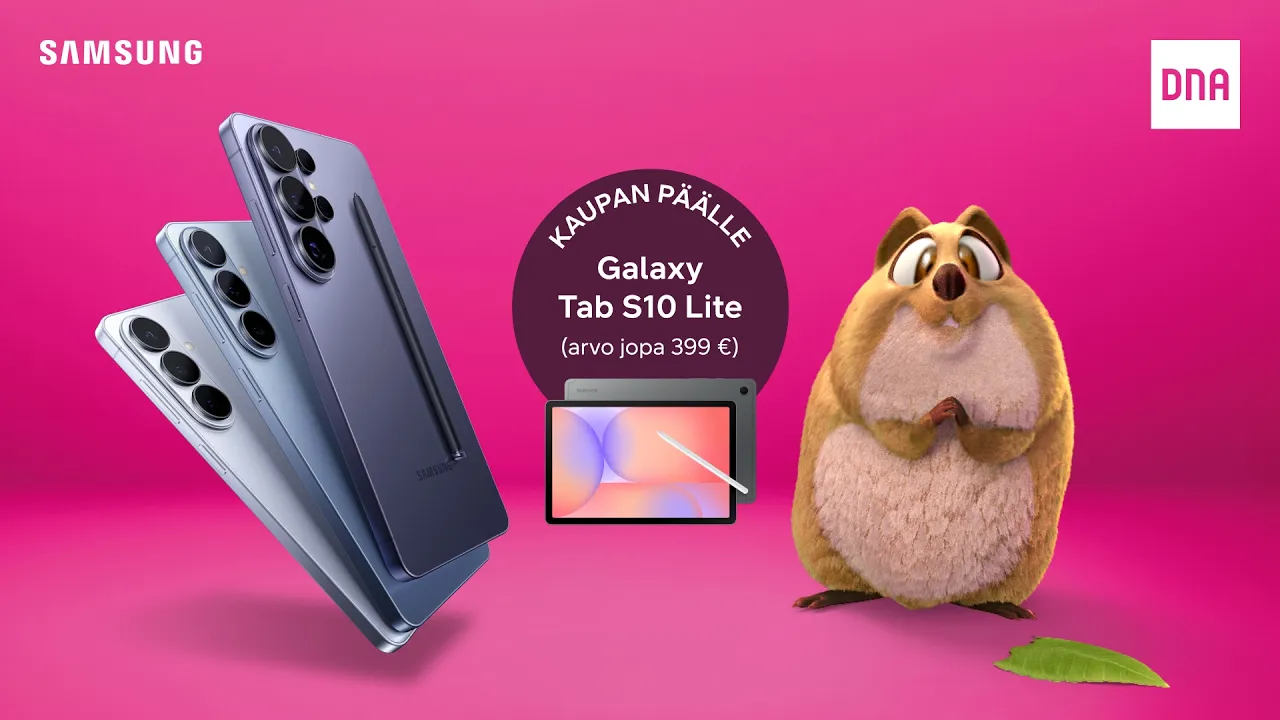 DNA — Samsung Galaxy S26 Offer with Free Tablet at DNA (YouTube video ad)