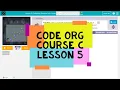 Code org Course C Lesson 5 Collecting Treasure with Laurel