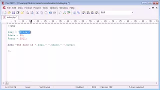 Beginner PHP Tutorial 17 Concatenation