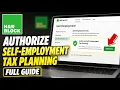 How to authorize self-employment tax planning in H R Block - Full Guide