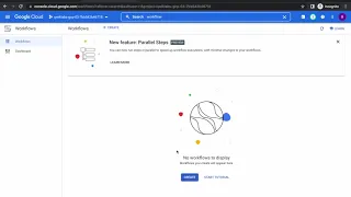 Google Clout - Trigger a Cloud Run Workflow