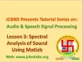 L003 Spectral Fourier and PSD analysis of speech signal in Matlab