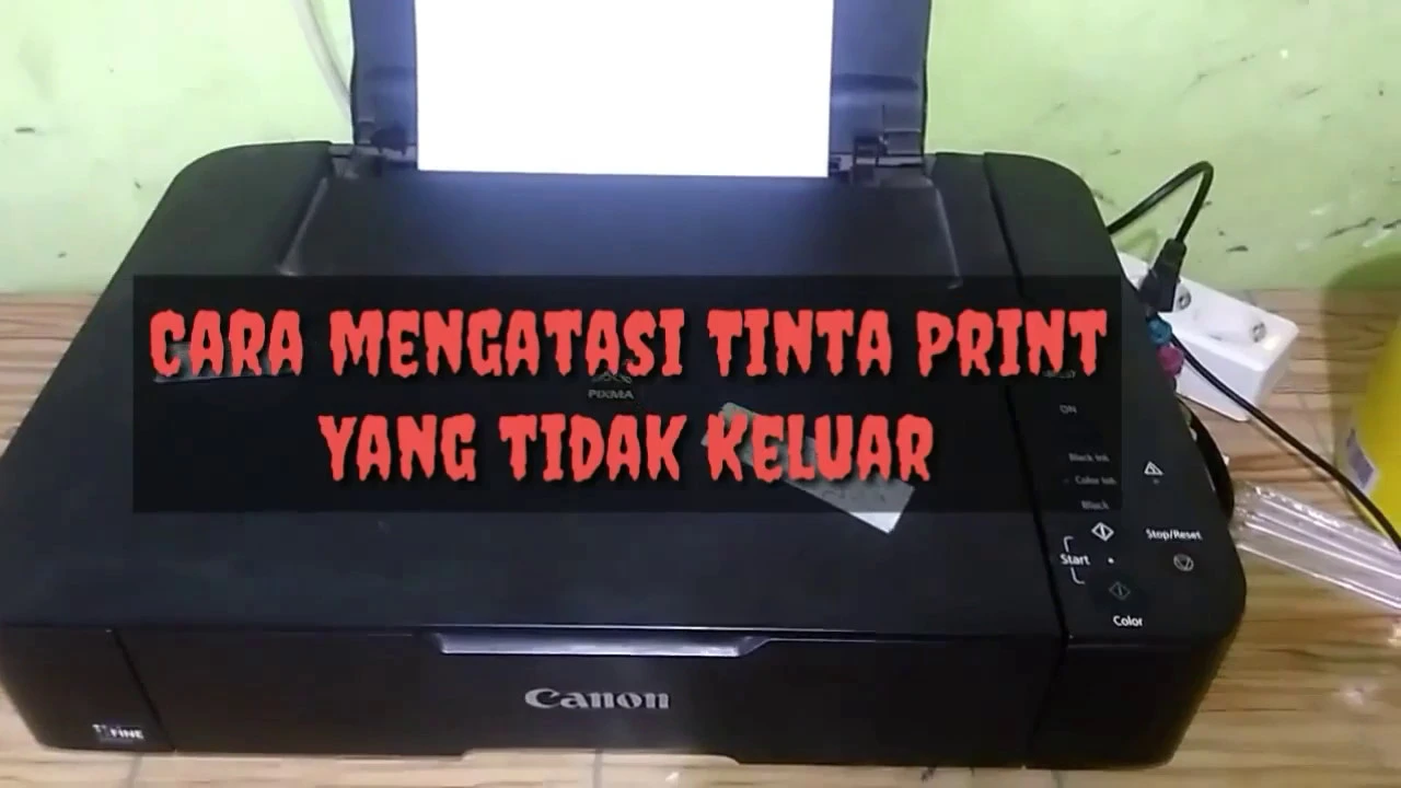 How To Fix CANON MG 2570 Tinta Hitam Tidak Keluar. 