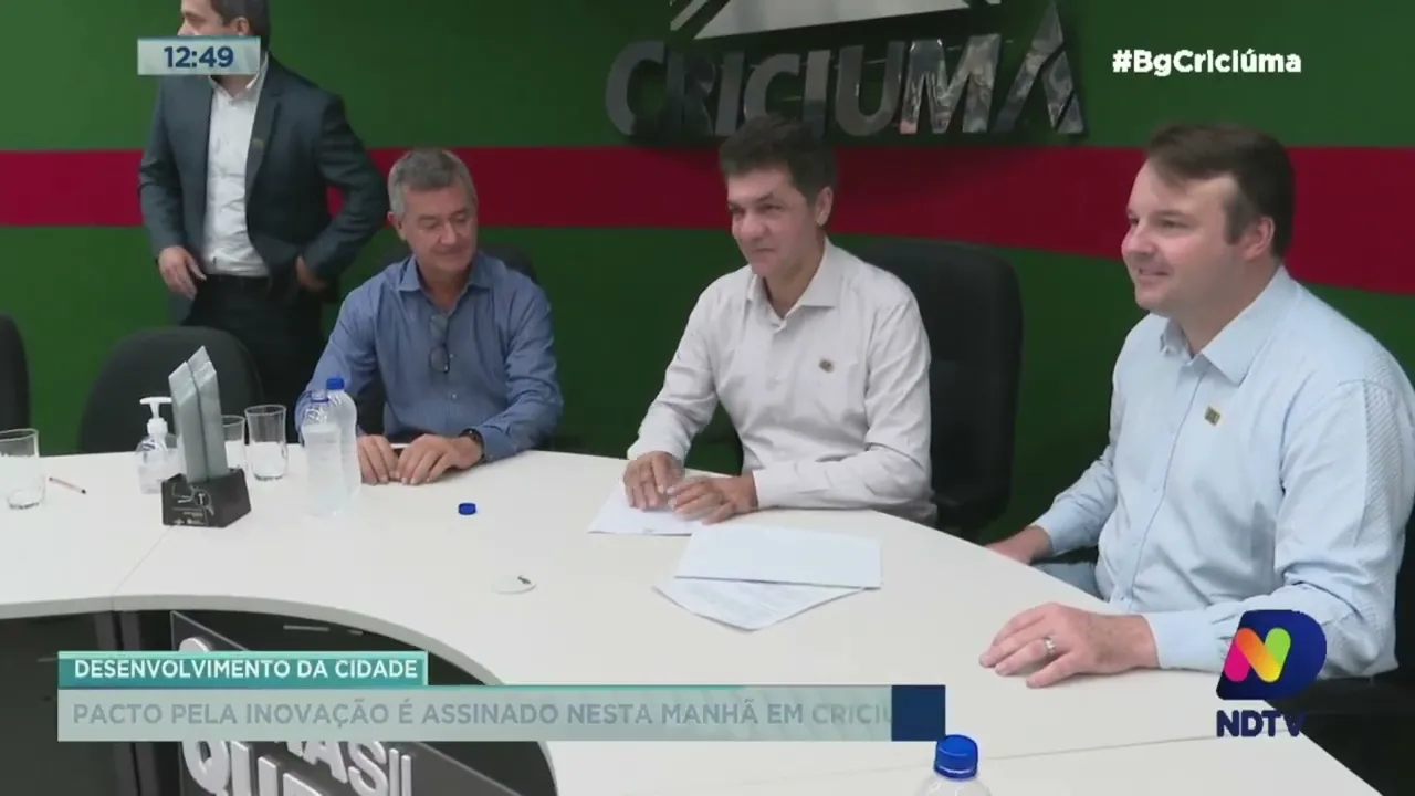 Autoridades assinam em Criciúma o Pacto pela Inovação