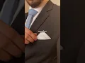 Download Lagu How to fold POCKET SQUARE under 15 seconds!