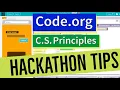 Code org Hackathon Tutorial - How to Choose the Right Data and Lists For Your Project Unit 6 CSP